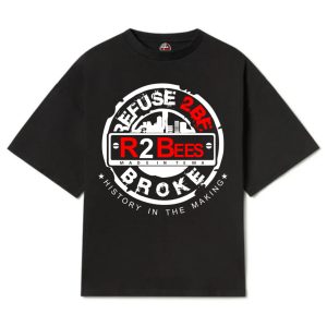 REFUSE TO BE BROKE OFFICIAL LOGO TEE - Black