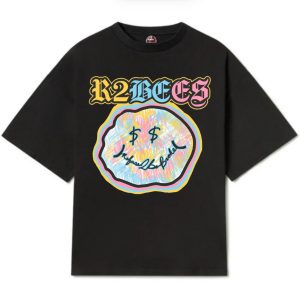 REFUSE TO BE BROKE SMILEY TEE - Black