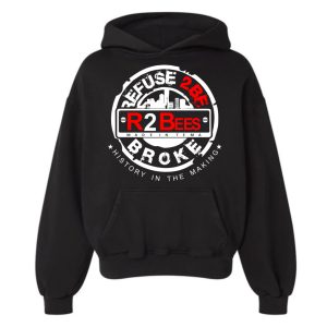 REFUSE TO BE BROKE OFFICIAL LOGO HOODIE - Black